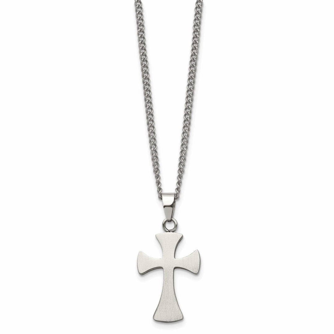 Chisel Necklaces Stainless Steel Cross Necklace