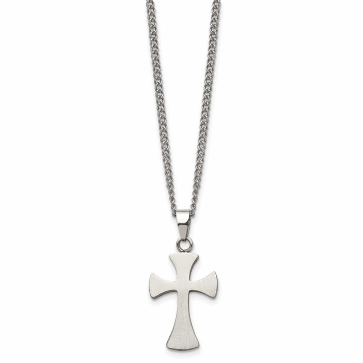 Chisel Necklaces Stainless Steel Cross Necklace