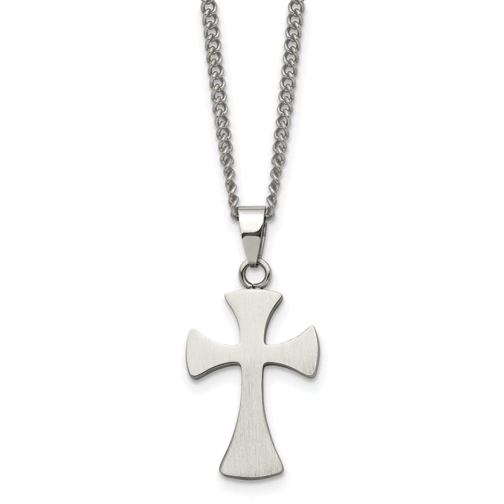 Chisel Necklaces Stainless Steel Cross Necklace