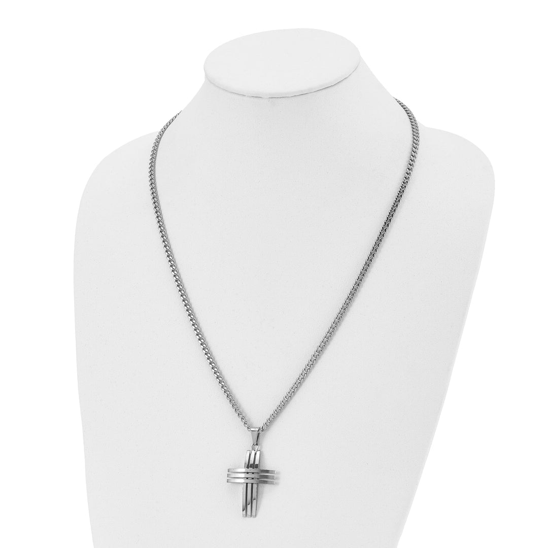 Chisel Necklaces Stainless Steel Cross Necklace