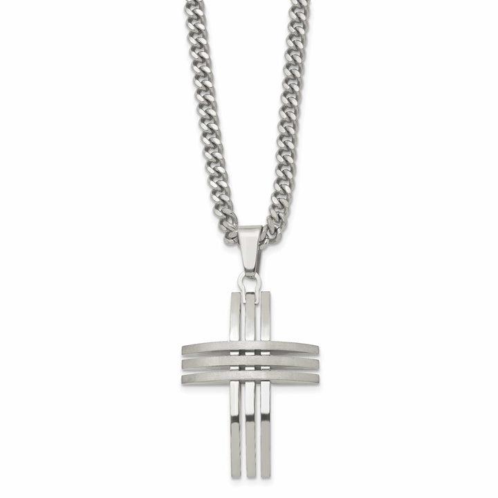 Chisel Necklaces Stainless Steel Cross Necklace