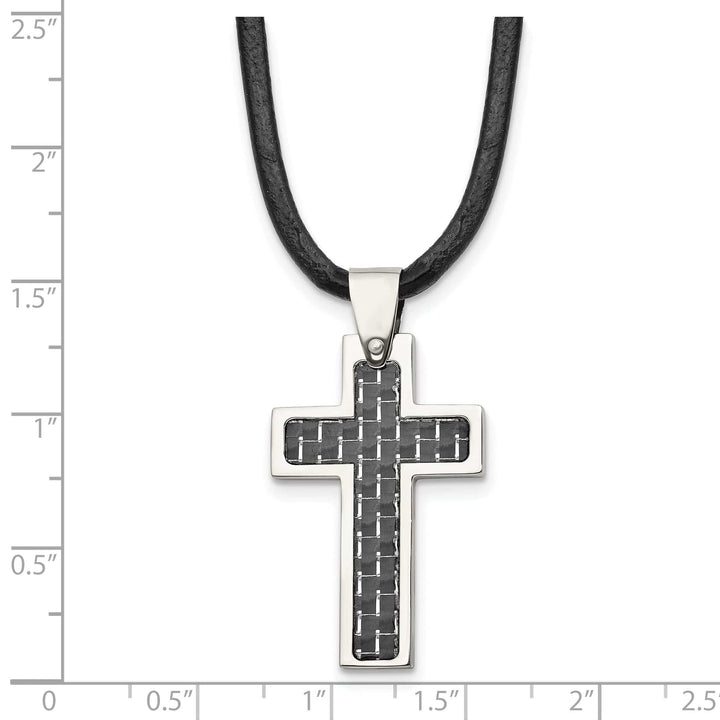 Chisel Necklaces Stainless Steel Cross Necklace