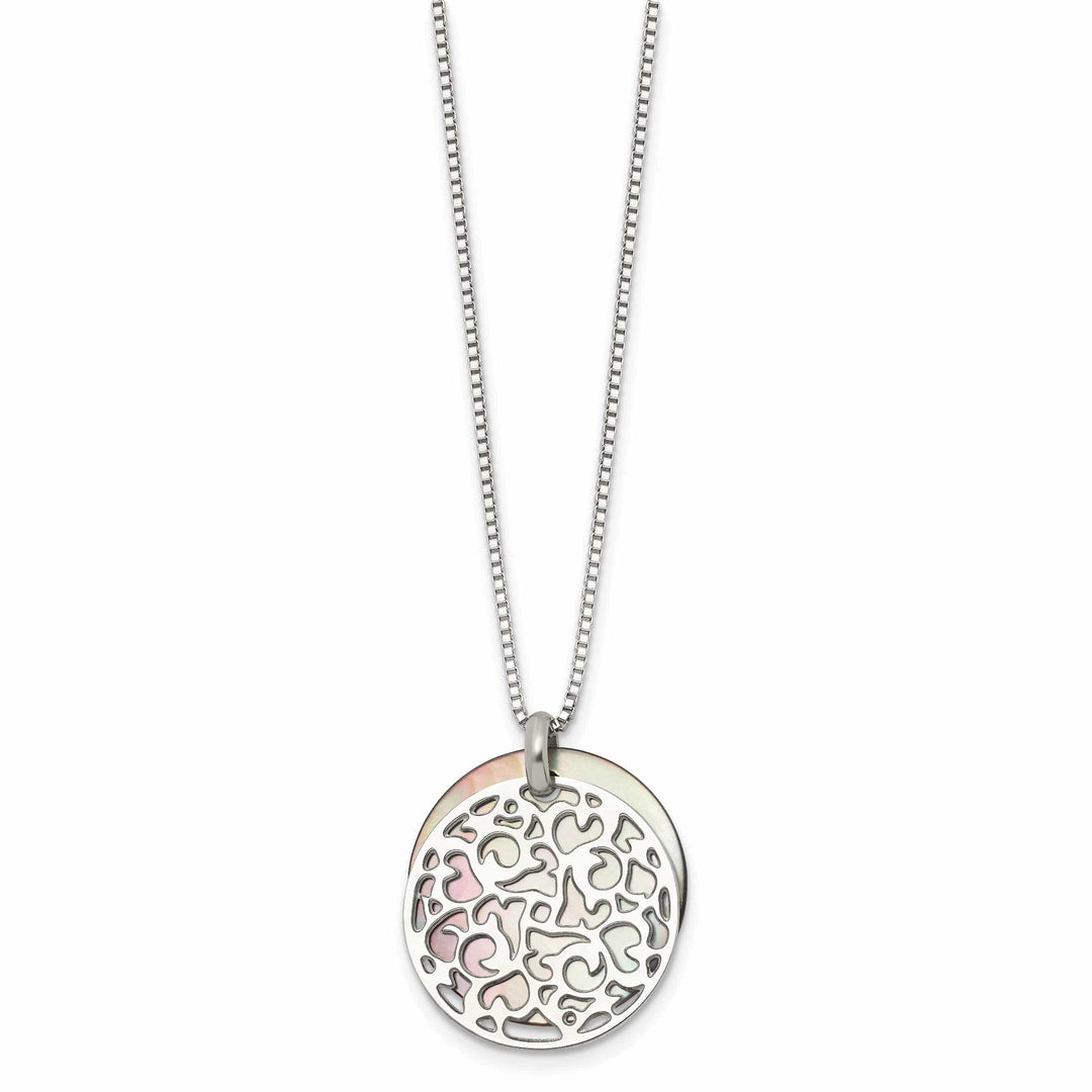 Chisel Necklaces Stainless Steel Pearl Pendant Necklace