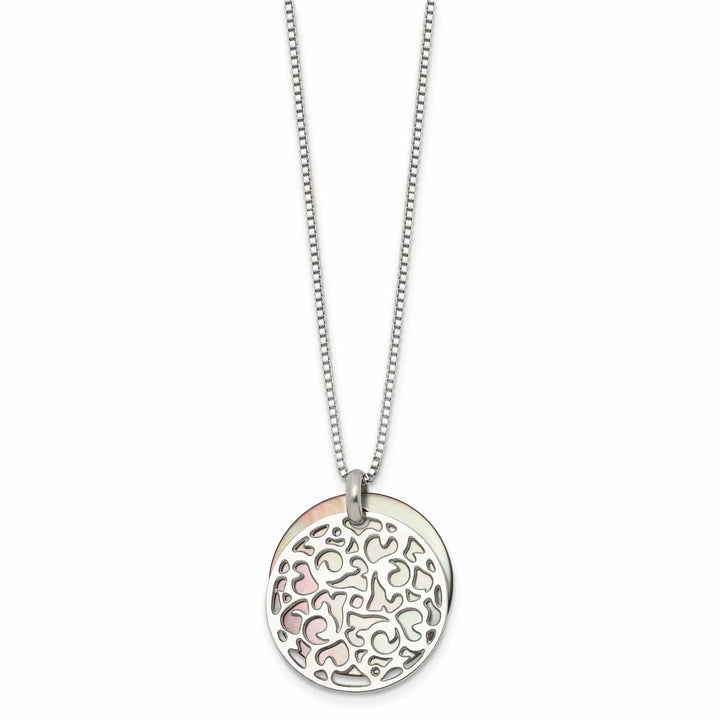 Chisel Necklaces Stainless Steel Pearl Pendant Necklace