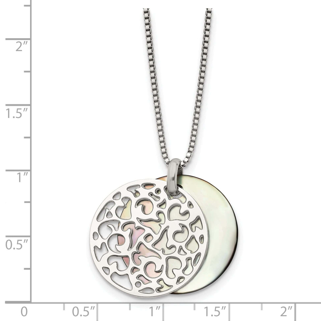 Chisel Necklaces Stainless Steel Pearl Pendant Necklace