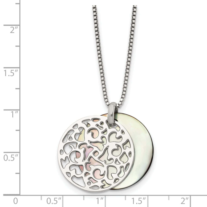 Chisel Necklaces Stainless Steel Pearl Pendant Necklace