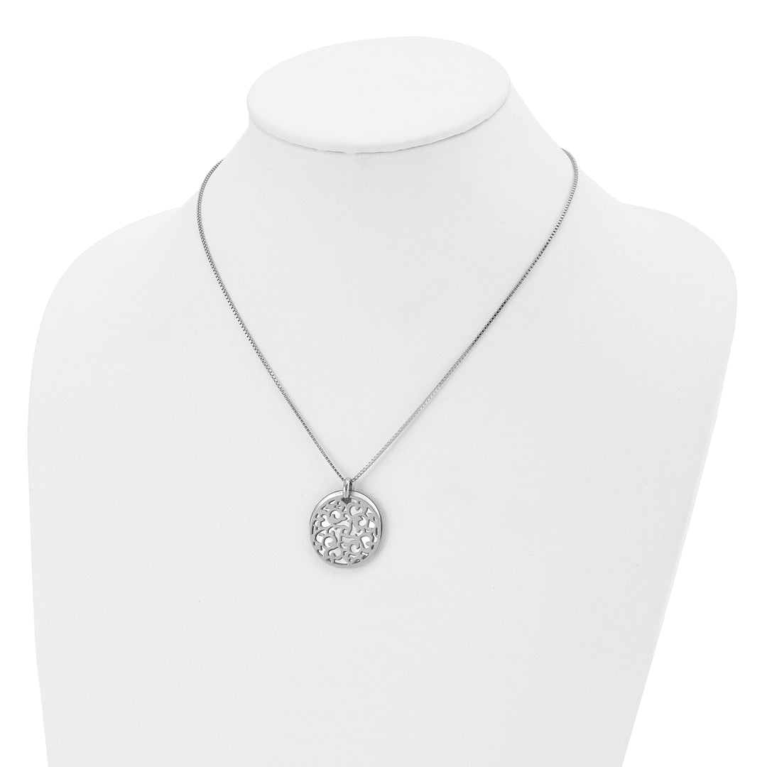 Chisel Necklaces Stainless Steel Pearl Pendant Necklace