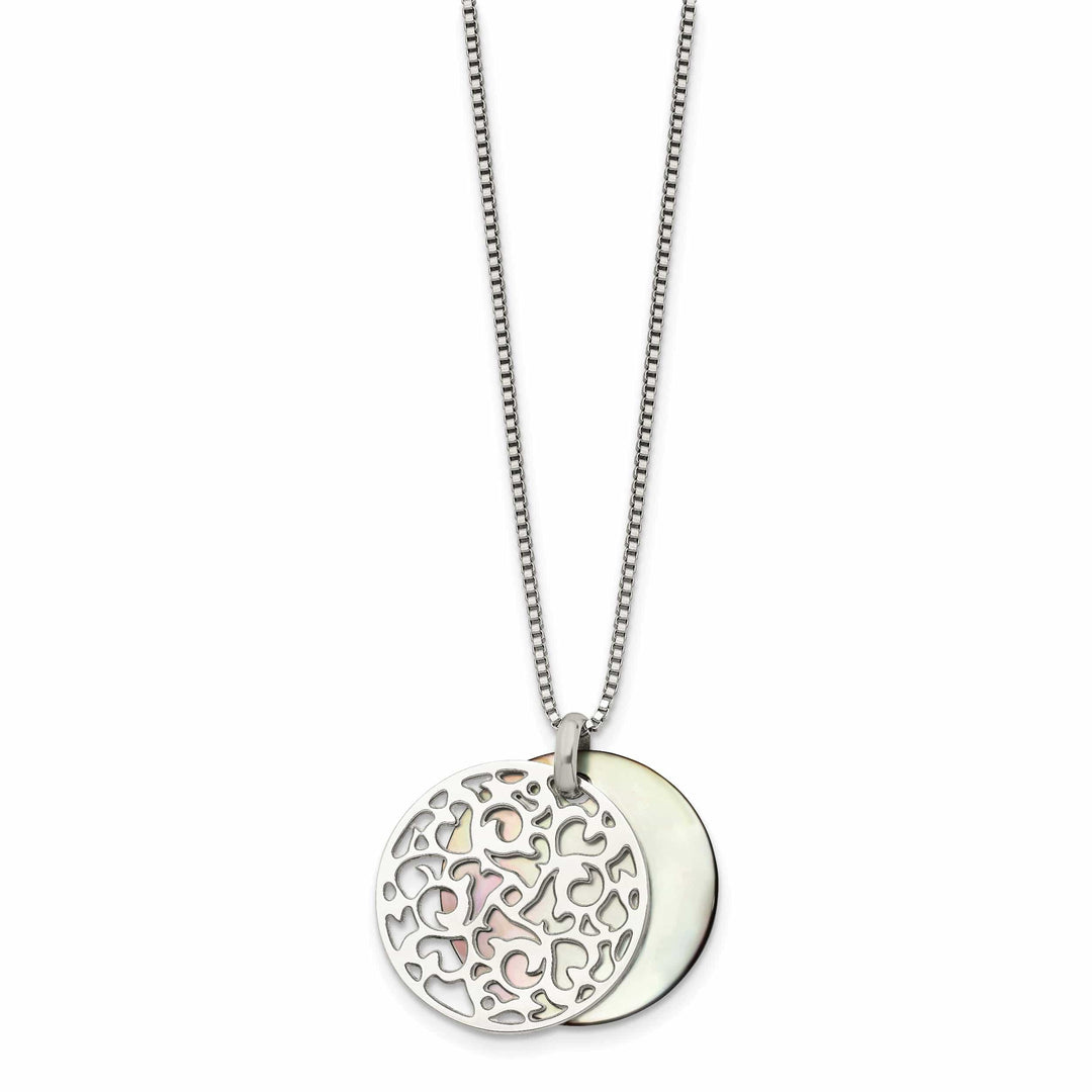 Chisel Necklaces Stainless Steel Pearl Pendant Necklace