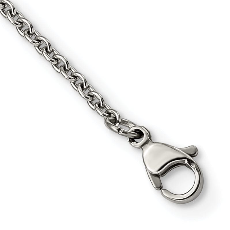 Chisel Necklaces Stainless Steel Textured Black Onyz Necklace