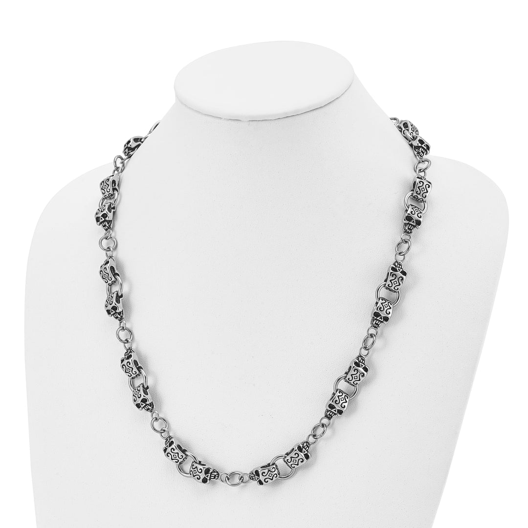 Chisel Necklaces Stainlesss Steel Skull Necklace