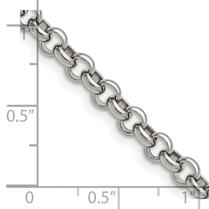 Chisel Necklaces Staless Steel Rolo Chain 6MM