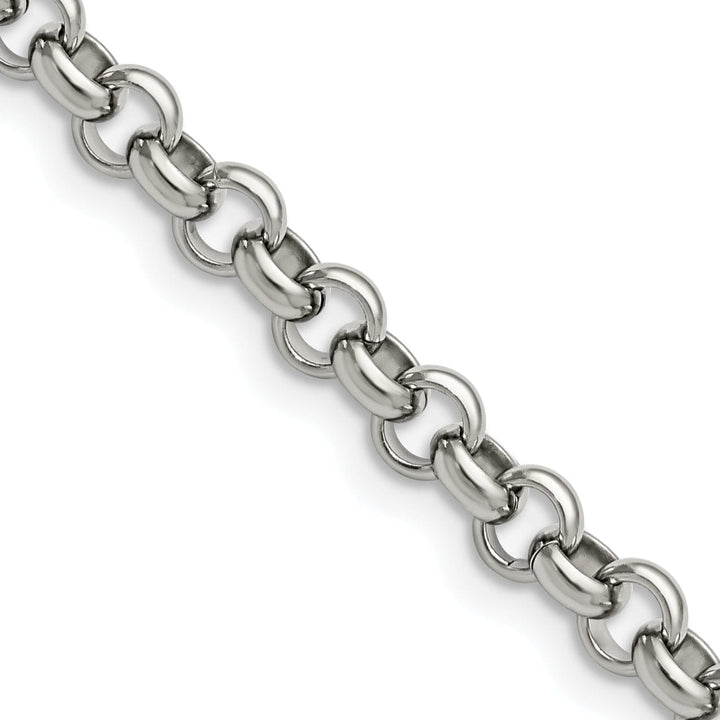 Chisel Necklaces Staless Steel Rolo Chain 6MM