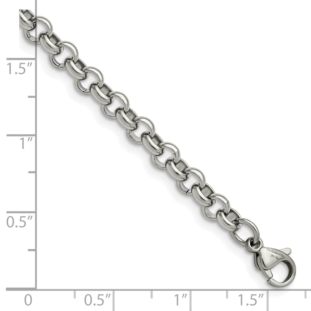 Chisel Necklaces Staless Steel Rolo Chain 6MM