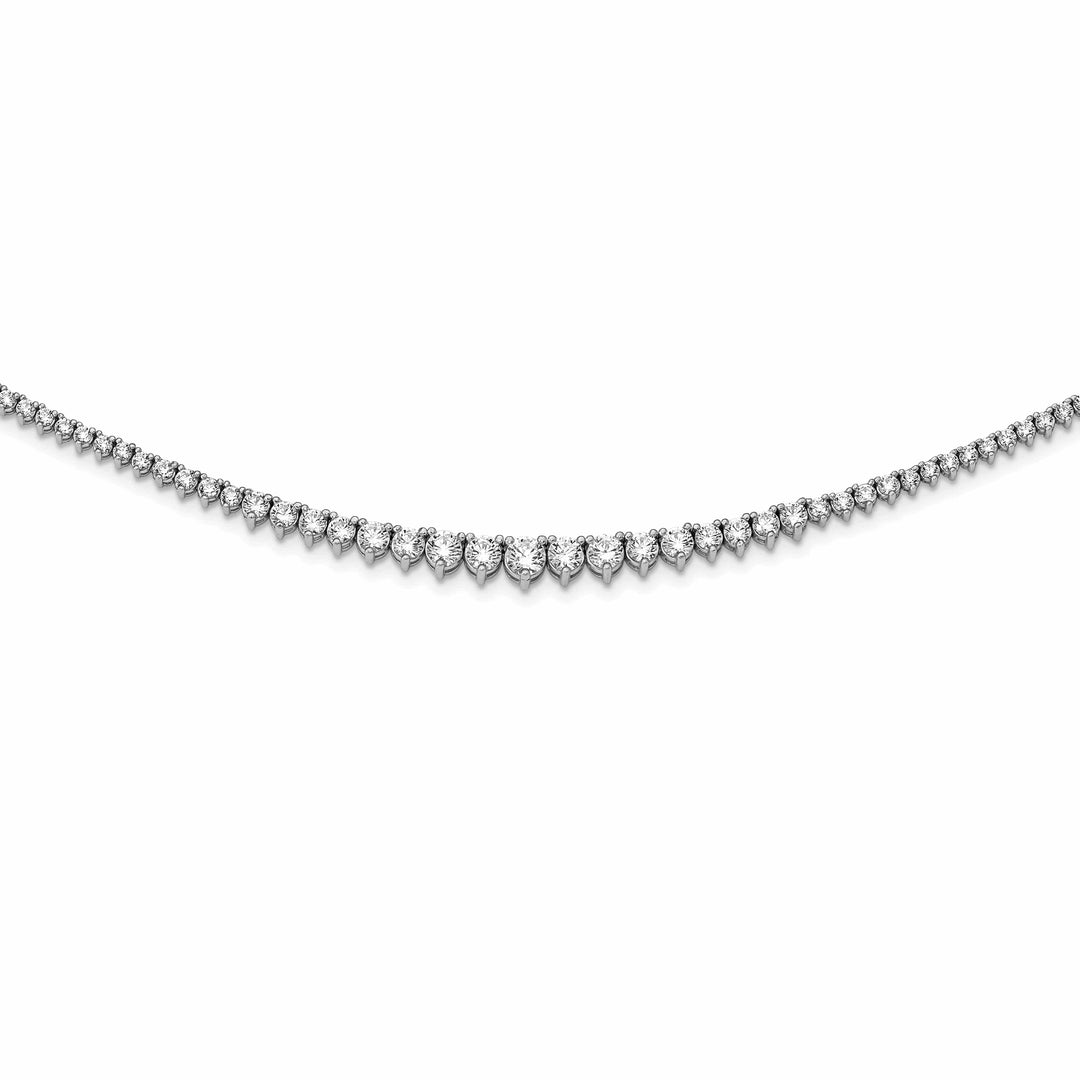 Sterling Shimmer Necklaces Sterling Silver 147 Stone CZ Necklace
