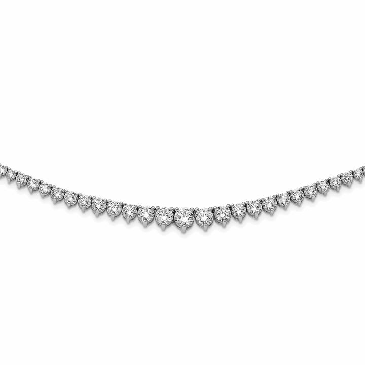 Sterling Shimmer Necklaces Sterling Silver 91 Stone CZ Necklace