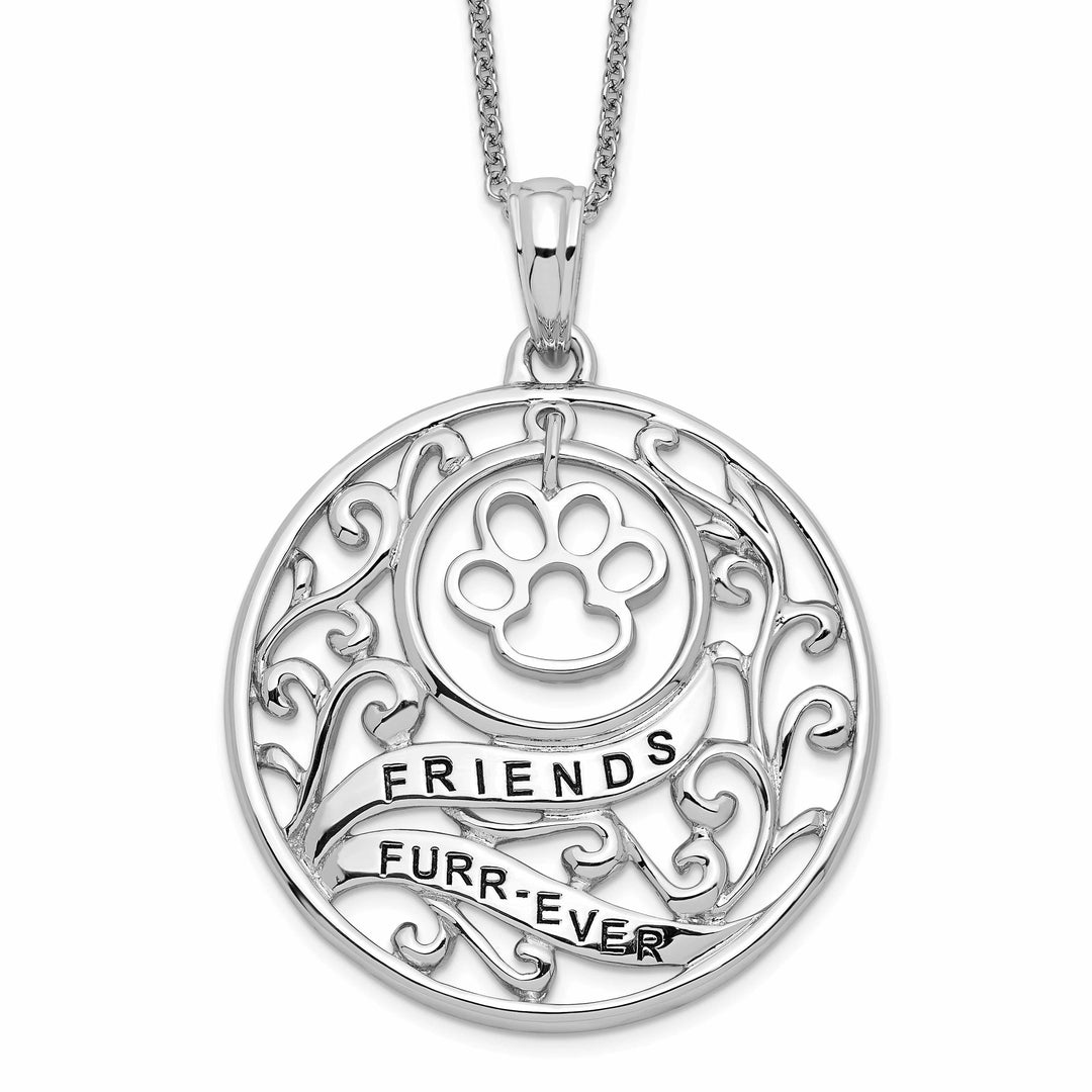 Lovely Rita's Necklaces Sterling Silver Animal Friends-Dog Necklace