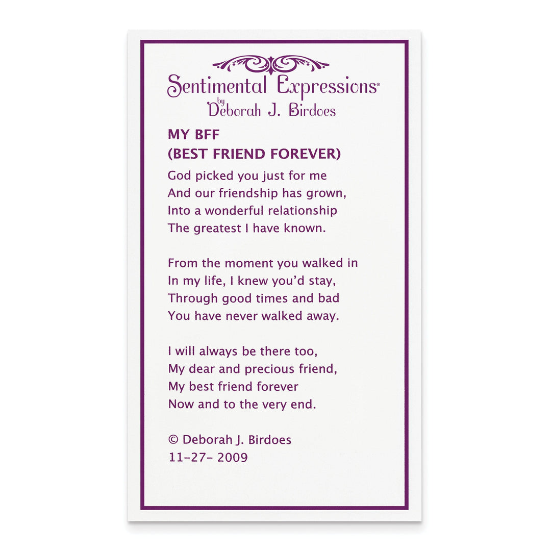 Lovely Rita's Necklaces Sterling Silver Best Friends Forever Necklace