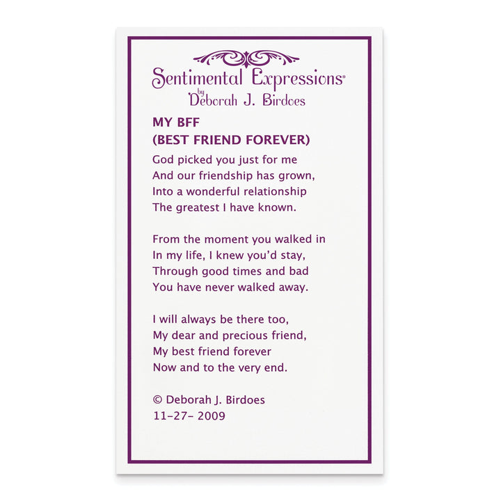 Lovely Rita's Necklaces Sterling Silver Best Friends Forever Necklace