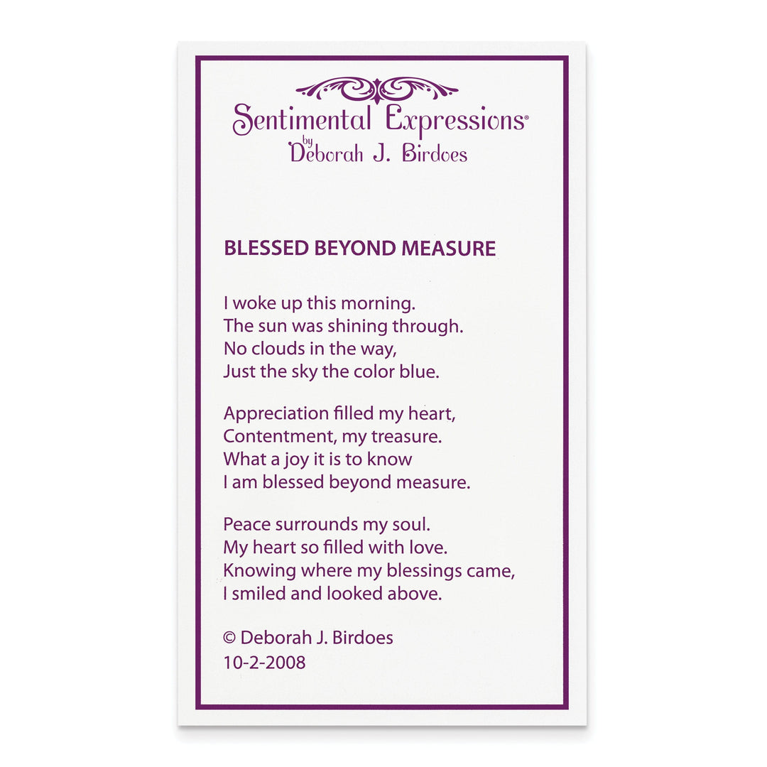 Lovely Rita's Necklaces Sterling Silver Blessed Beyond Measure Necklace