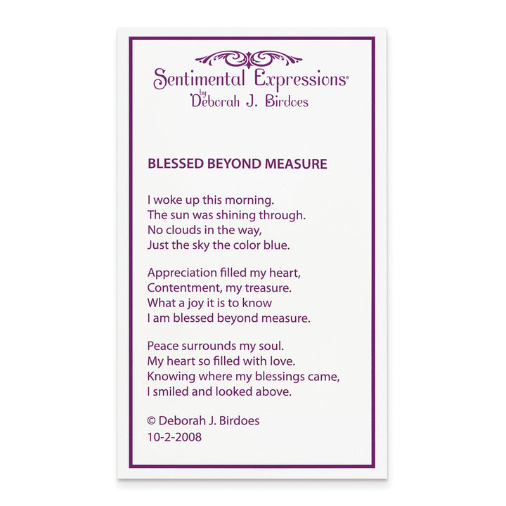 Lovely Rita's Necklaces Sterling Silver Blessed Beyond Measure Necklace