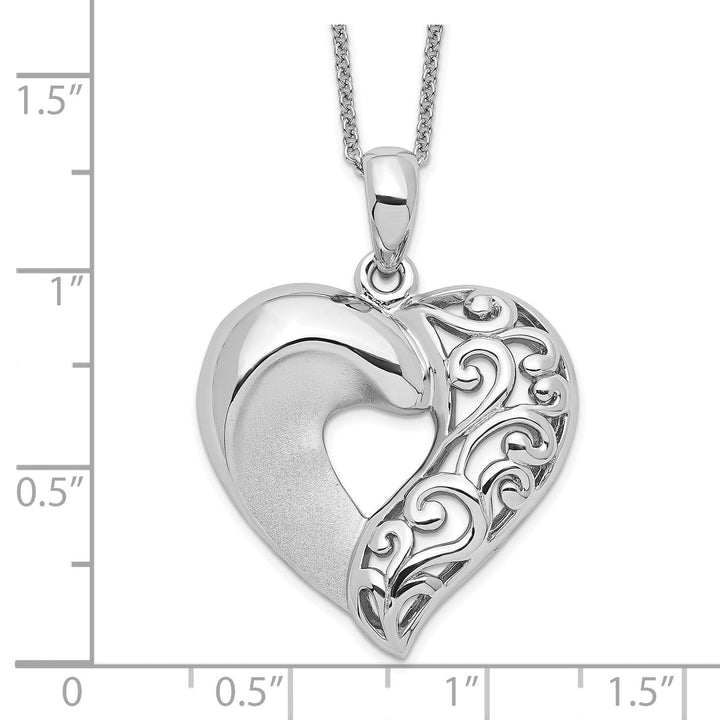 Lovely Rita's Necklaces Sterling Silver Close To My Heart Necklace