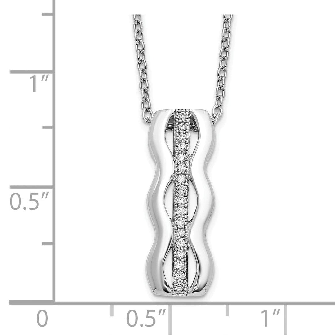 Lovely Rita's Necklaces Sterling Silver Cubic Zirconia Necklace