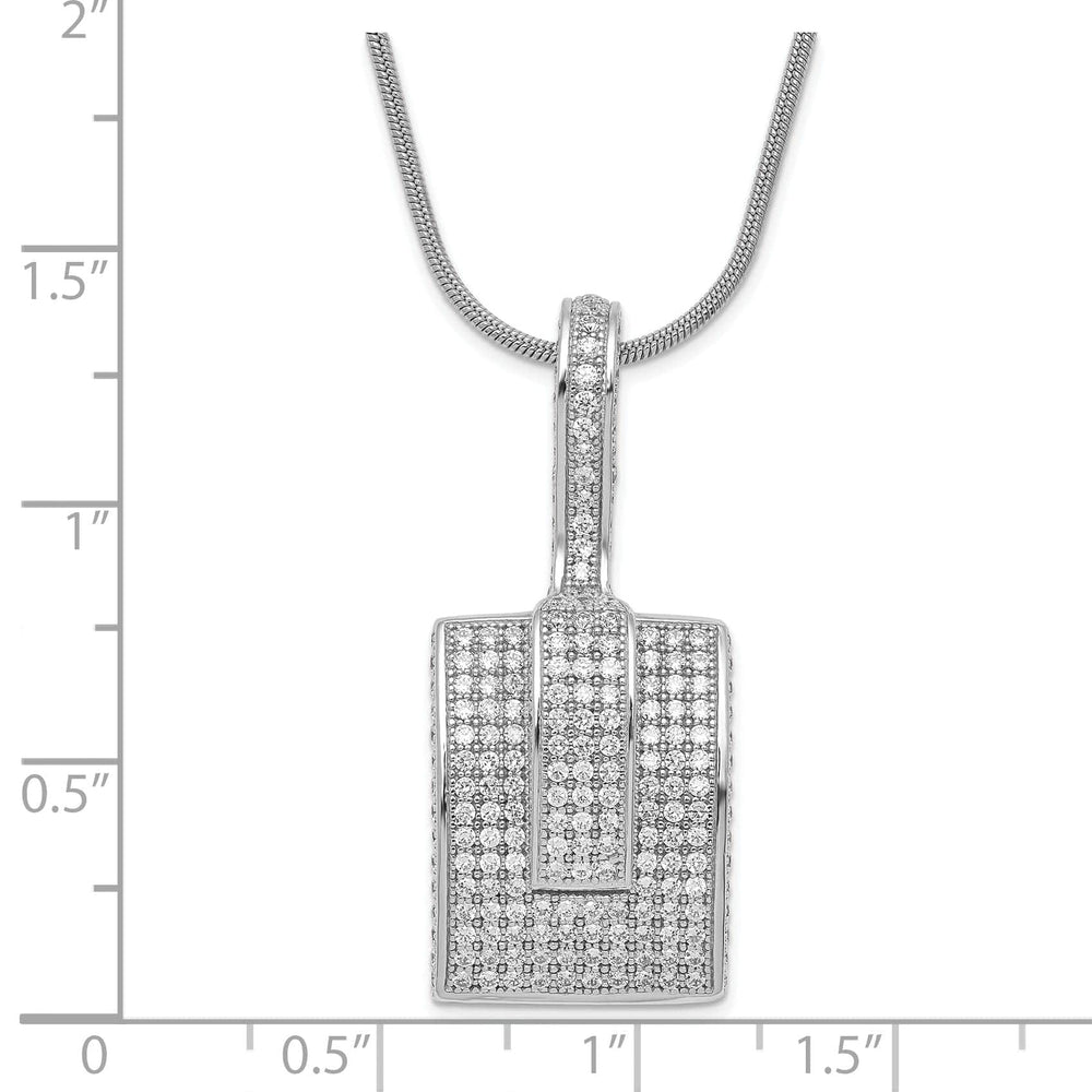 Brilliant Embers Necklaces Sterling Silver Cubic Zirconia Necklace