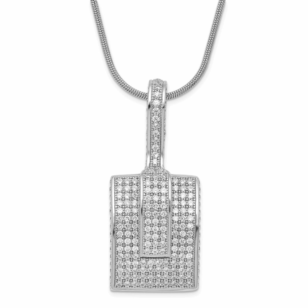 Brilliant Embers Necklaces Sterling Silver Cubic Zirconia Necklace