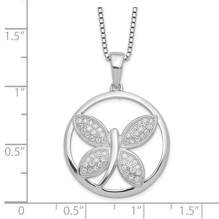 Lovely Rita's Necklaces Sterling Silver Cubic Zirconia Necklace