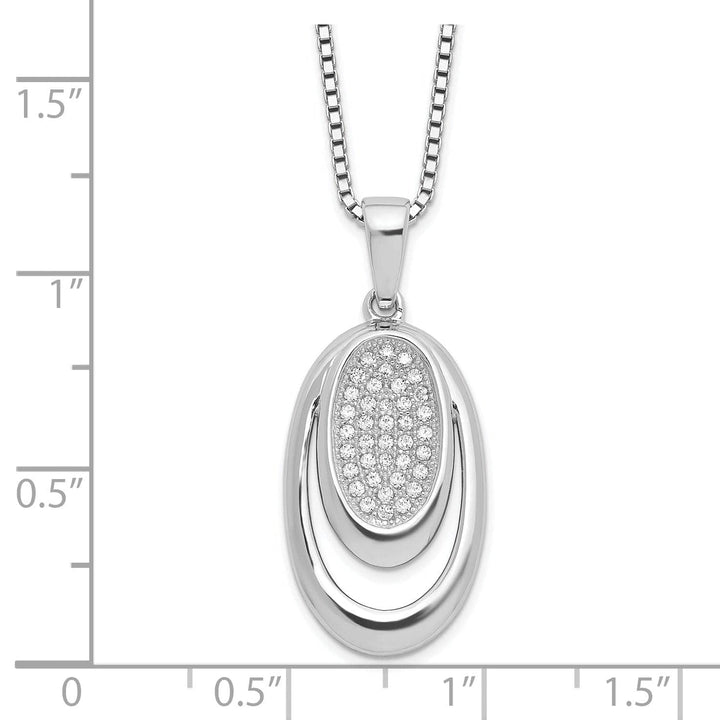 Lovely Rita's Necklaces Sterling Silver Cubic Zirconia Necklace