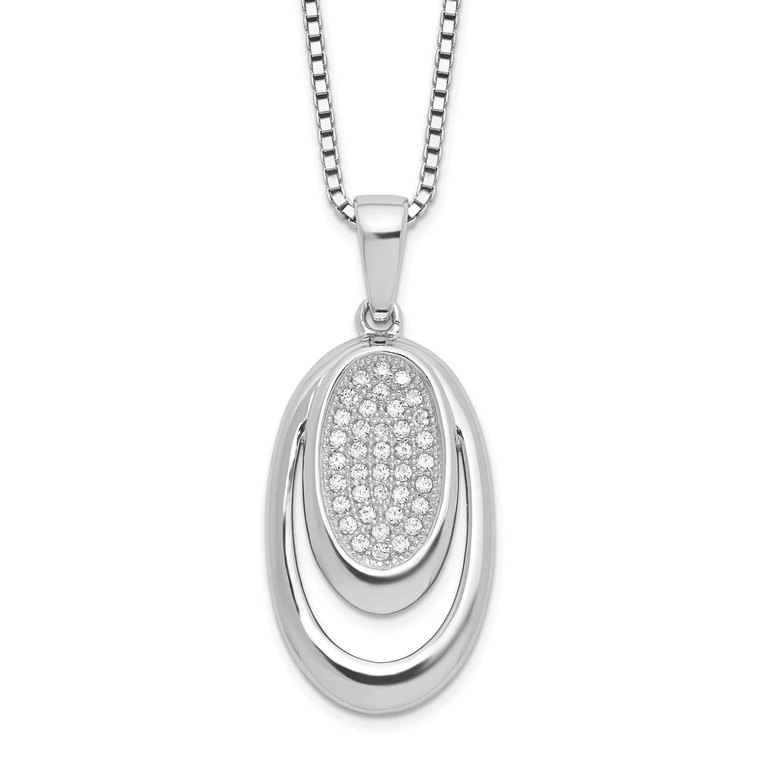 Lovely Rita's Necklaces Sterling Silver Cubic Zirconia Necklace
