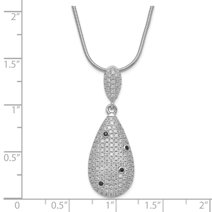 Brilliant Embers Necklaces Sterling Silver Cubic Zirconia Necklace