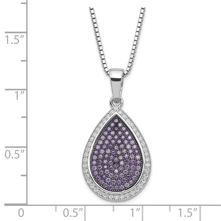 Lovely Rita's Necklaces Sterling Silver Cubic Zirconia Necklace