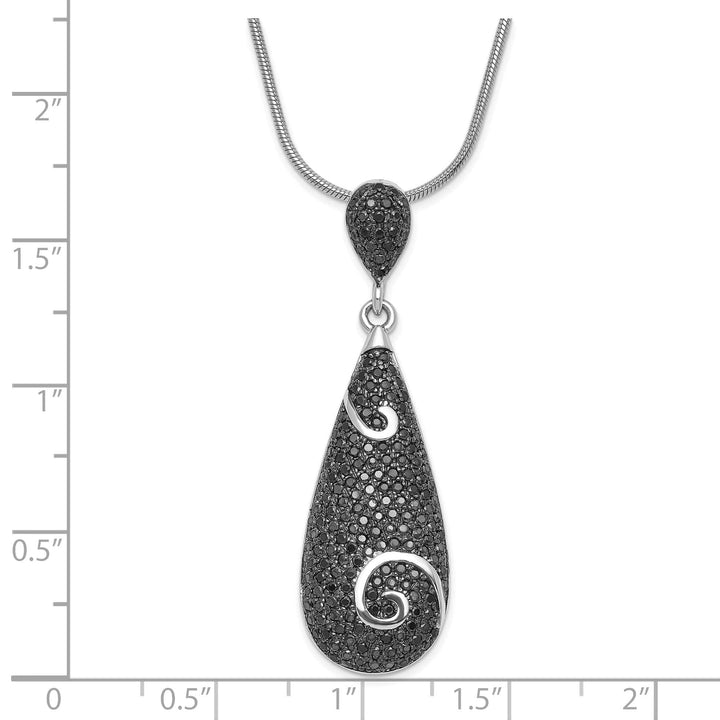 Brilliant Embers Necklaces Sterling Silver Cubic Zirconia Necklace