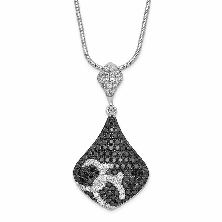 Brilliant Embers Necklaces Sterling Silver Cubic Zirconia Necklace