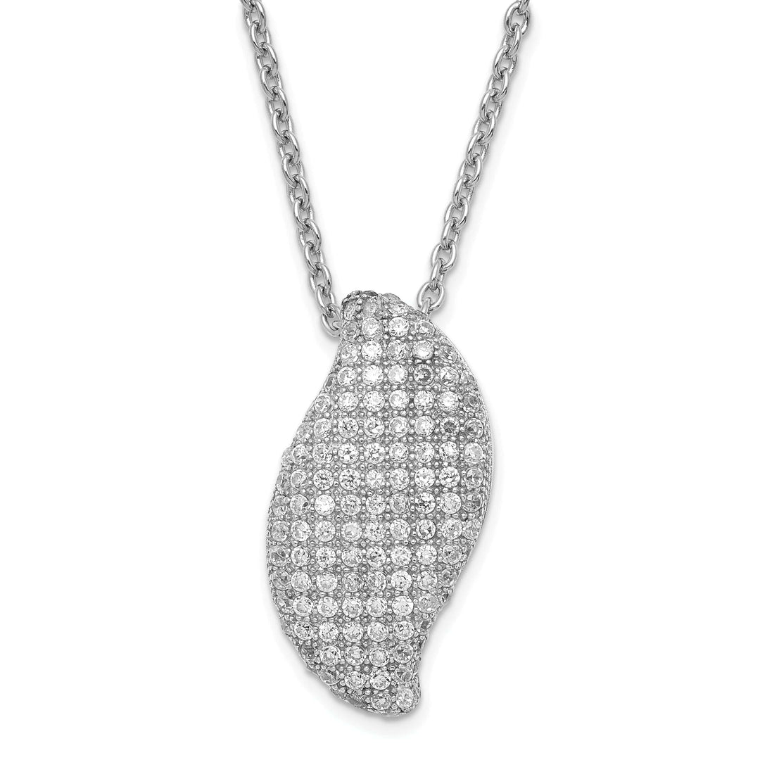 Brilliant Embers Necklaces Sterling Silver Cubic Zirconia Necklace