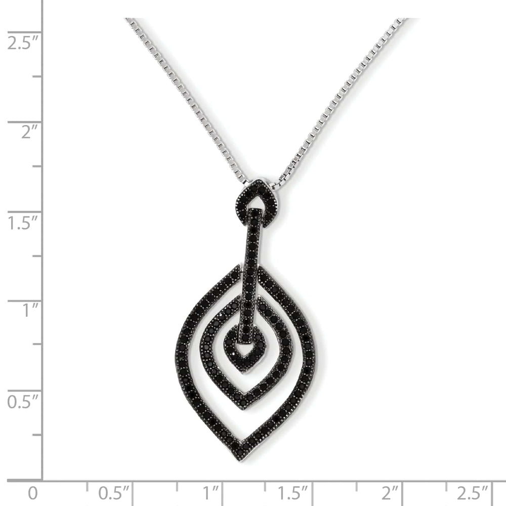 Brilliant Embers Necklaces Sterling Silver Cubic Zirconia Necklace