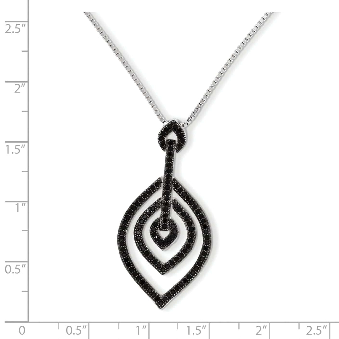 Brilliant Embers Necklaces Sterling Silver Cubic Zirconia Necklace