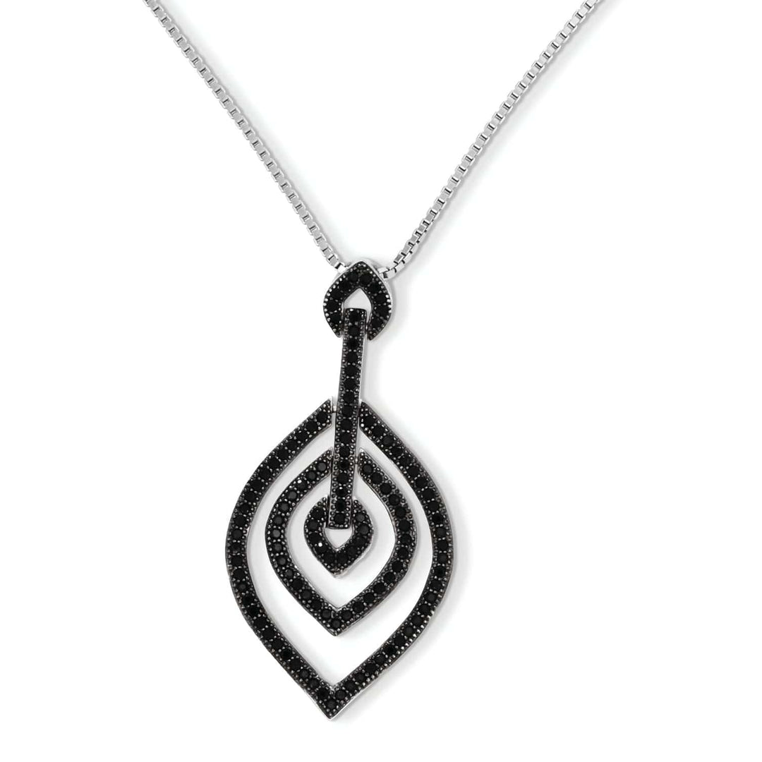 Brilliant Embers Necklaces Sterling Silver Cubic Zirconia Necklace