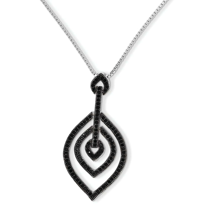 Brilliant Embers Necklaces Sterling Silver Cubic Zirconia Necklace