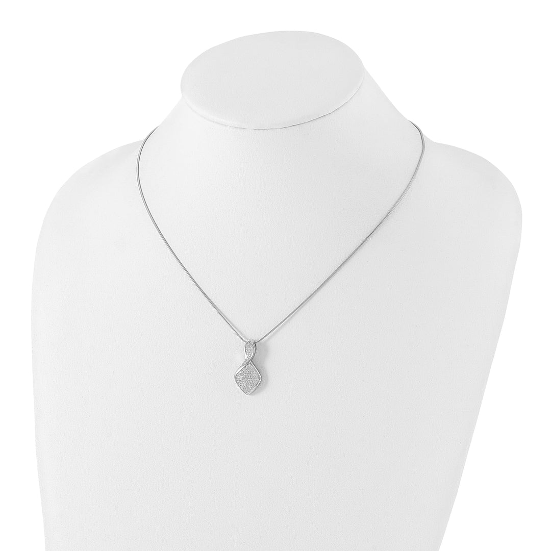 Lovely Rita's Necklaces Sterling Silver Cubic Zirconia Necklace