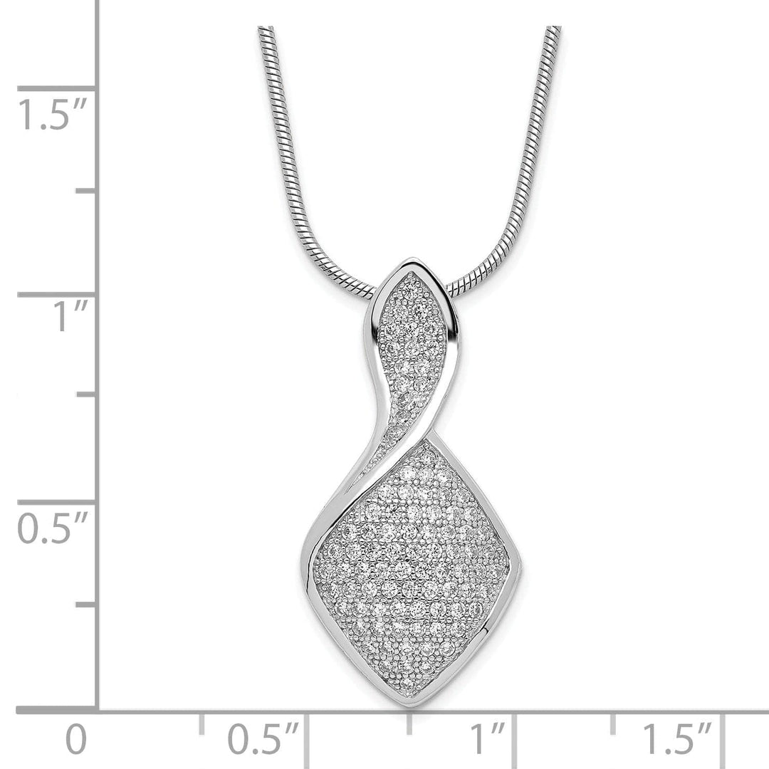 Lovely Rita's Necklaces Sterling Silver Cubic Zirconia Necklace