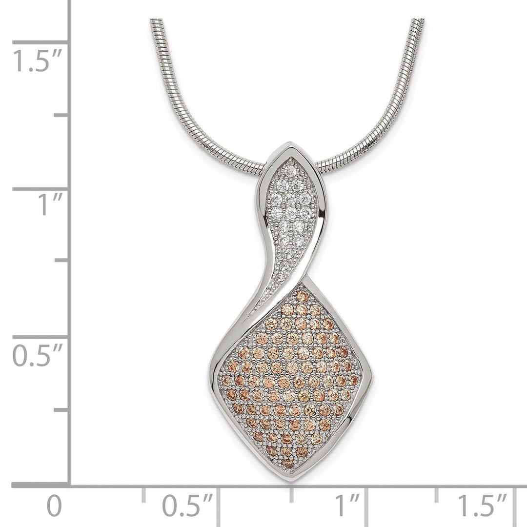 Lovely Rita's Necklaces Sterling Silver Cubic Zirconia Necklace
