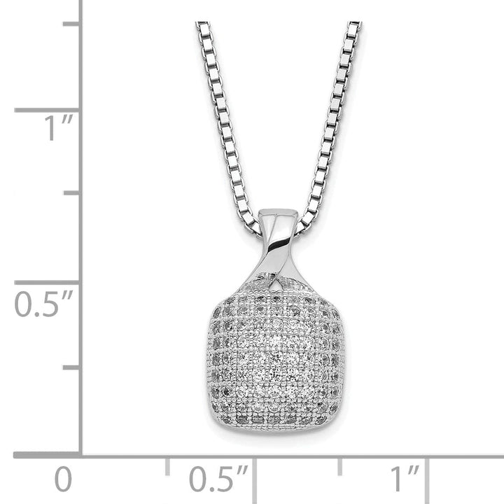Brilliant Embers Necklaces Sterling Silver Cubic Zirconia Necklace