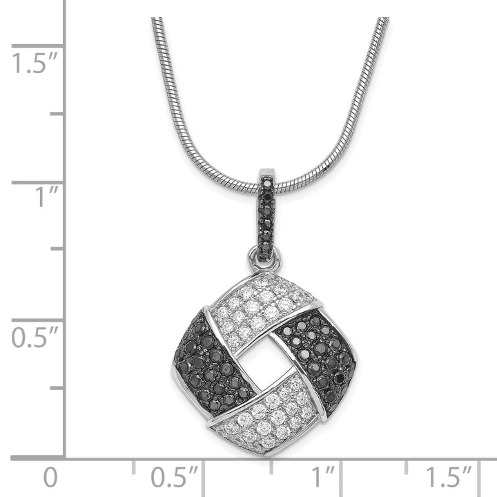 Brilliant Embers Necklaces Sterling Silver Cubic Zirconia Necklace