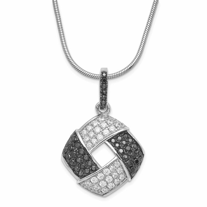 Brilliant Embers Necklaces Sterling Silver Cubic Zirconia Necklace