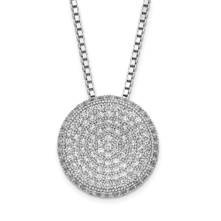 Brilliant Embers Necklaces Sterling Silver Cubic Zirconia Necklace