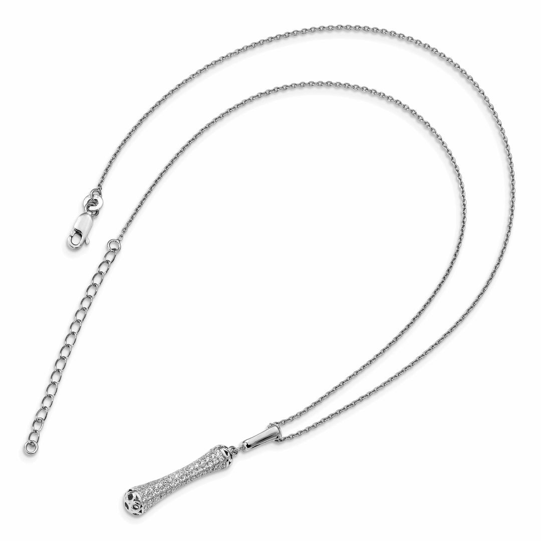 Lovely Rita's Necklaces Sterling Silver Cubic Zirconia Polished Necklace