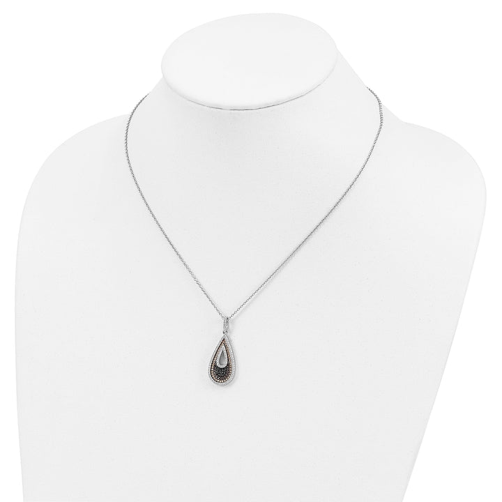 Lovely Rita's Necklaces Sterling Silver Cubic Zirconia Teardrop Necklace