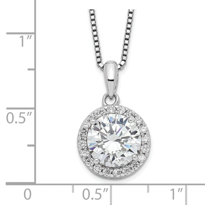 Lovely Rita's Necklaces Sterling Silver Cubic Zirconia Teardrop Necklace